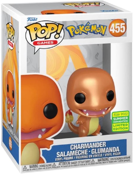 Figura Funko Pop! Pokémon Charmander Modelo 455 | 63677 Edición Limitada Convención Verano 2022