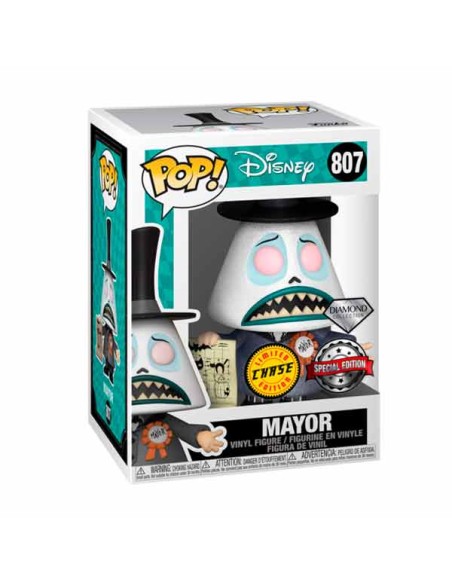 Figura Funko Pop! Disney Pesadilla antes de Navidad Alcalde Modelo 807 | 57469 Chase Edición Especial Diamond Collection