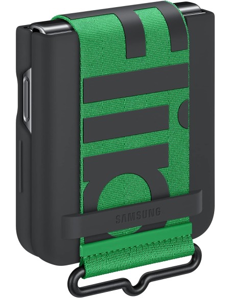 Funda Samsung de Silicona con Correa para Galaxy Z Flip 4 Color Negro Modelo EF-GF721TB