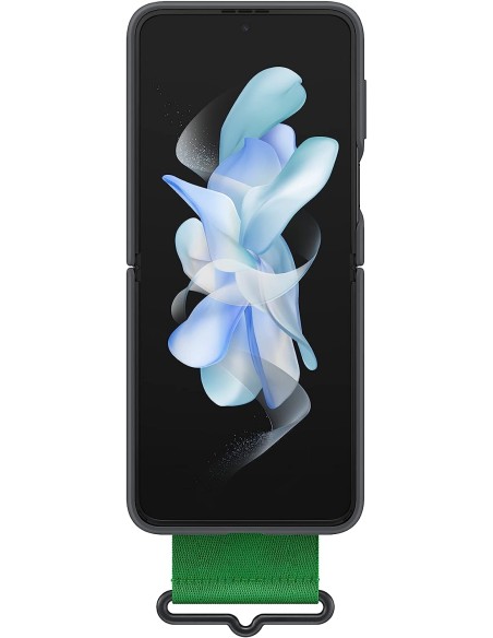 Funda Samsung de Silicona con Correa para Galaxy Z Flip 4 Color Negro Modelo EF-GF721TB