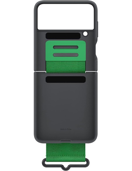 Funda Samsung de Silicona con Correa para Galaxy Z Flip 4 Color Negro Modelo EF-GF721TB