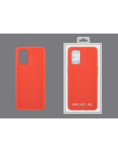 Funda Rígida Oppo para A52 / A72 Color Rojo Modelo 3061844