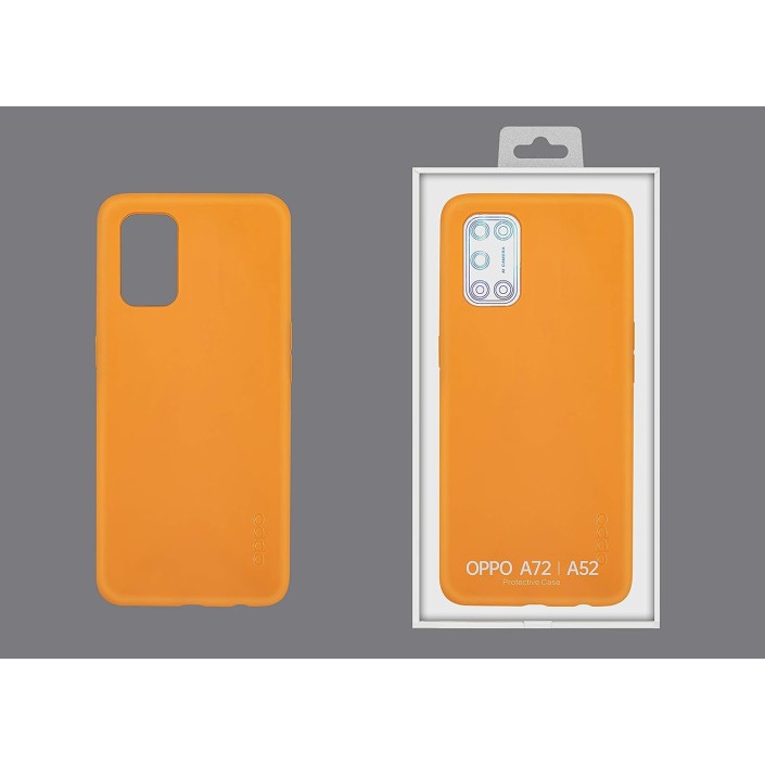 Funda Rígida Oppo para A52 / A72 Color Naranja...