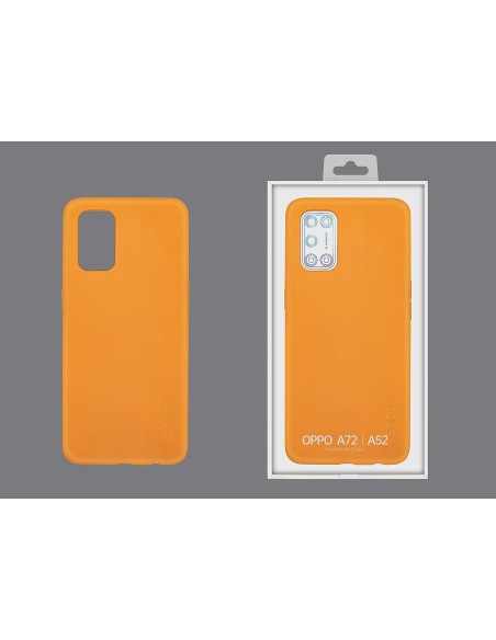 Funda Rígida Oppo para A52 / A72 Color Naranja Modelo 3061838