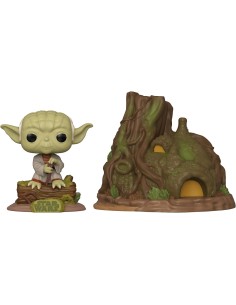 Figura Funko Pop! Star Wars Dagoba Yoda con Hut Modelo 11...