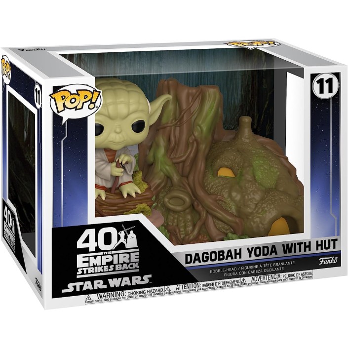 Figura Funko Pop! Star Wars Dagoba Yoda con Hut...