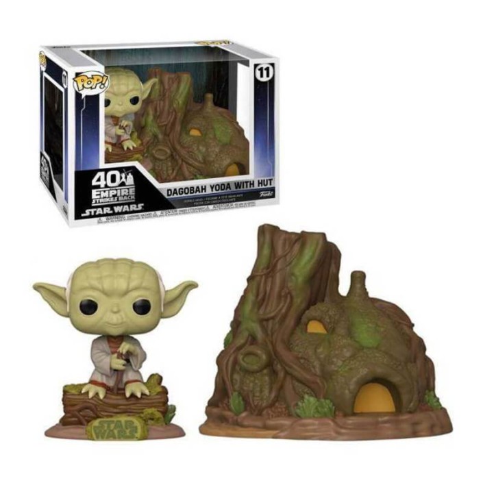 Figura Funko Pop! Star Wars Dagoba Yoda con Hut...