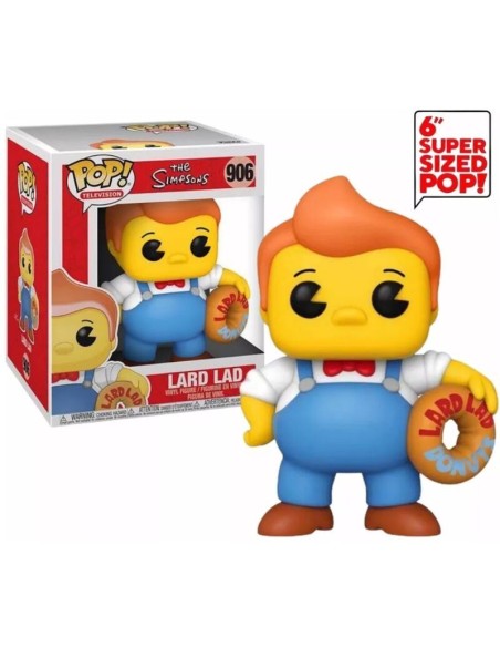 Figura Funko Pop! Televisión Los Simpsons Lard Lad 906 | 52963 Gigante 15 cm