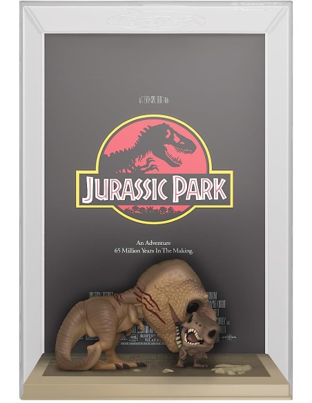 Figura Funko Pop! Jurassic Park Tyrannosaurus Rex & Velociraptor Modelo 03 | 61503 Edición Poster de la Película