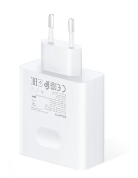 Cargador Huawei de 65W y 3.25A con USB C Modelo HW-200200EP1 Blanco Sin Embalaje