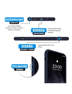 Funda Silicona para Apple iPhone 11 Pro Max Azul... 2