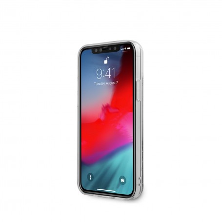 Funda Guess Vintage purpurina líquida para iPhone 12 Mini color Frambuesa | Estado como Nuevo Outlet