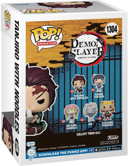 Figura Funko Pop! Demon Slayer Tanjiro con Noodles Modelo 1304 | 57346