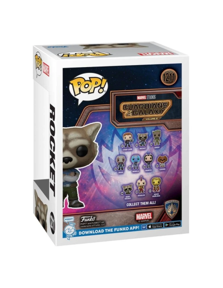 Figura Funko Pop! Rocks Guardianes de la Galaxia Rocket Modelo 1211 | 67514