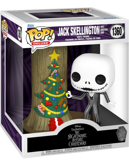 Figura Funko Pop! Pesadilla Antes de Navidad Jack en Puerta Árbol de Navidad Modelo 1360 | 72310