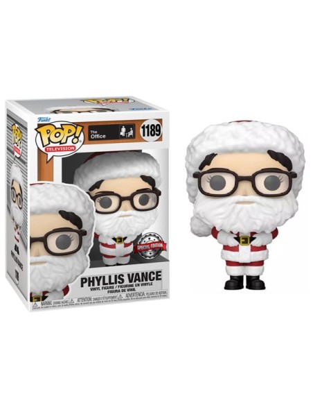 Figura Funko Pop! Televisión The Office Phyllis Vance como Santa Modelo 1189 | 60335 | Edición Especial