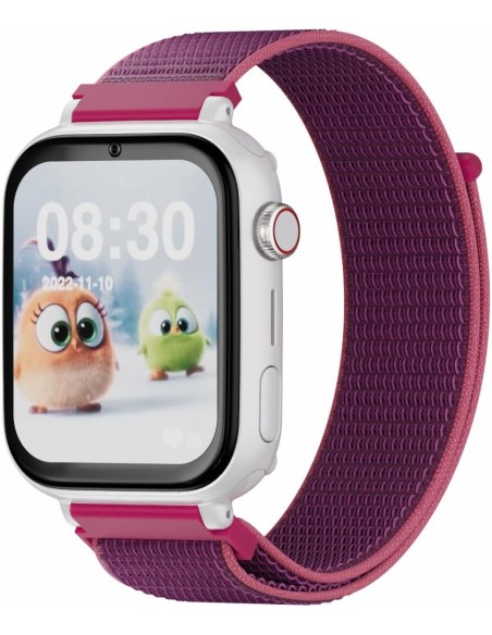 Reloj SaveFamily Smartwatch Modelo Savewatch Color Blanco Frambuesa para Niños