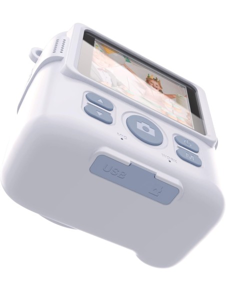 Cámara de Fotos Instantánea Print SaveFamily Color Blanco Para Niños