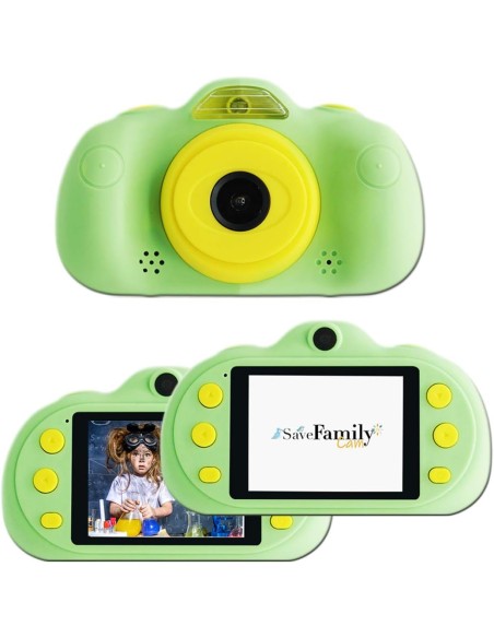 Cámara de Fotos y Vídeo Savefamily Color Verde para Niños