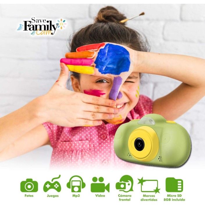Cámara de Fotos y Vídeo Savefamily Color Verde...