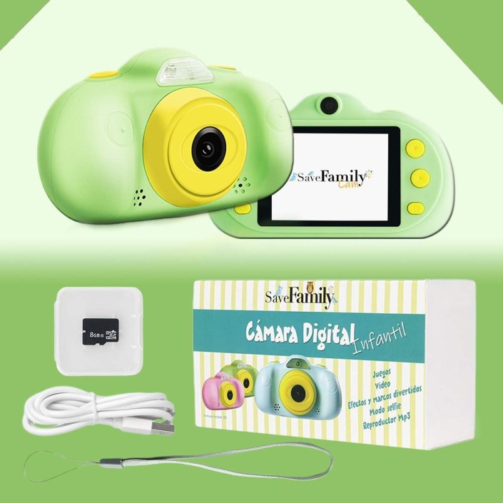 Cámara de Fotos y Vídeo Savefamily Color Verde...