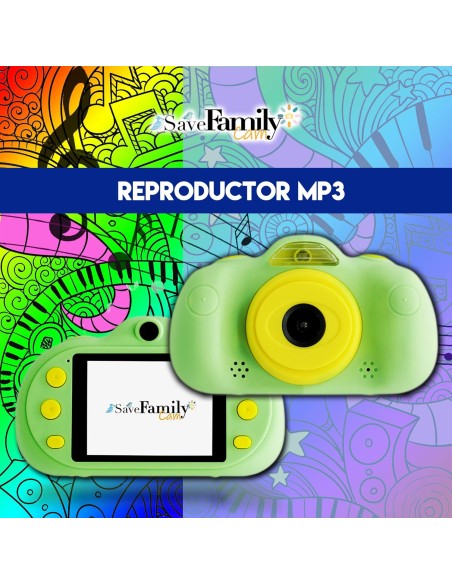 Cámara de Fotos y Vídeo Savefamily Color Verde para Niños