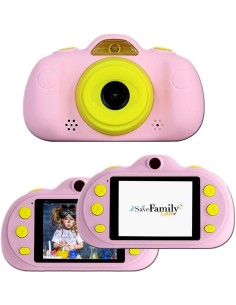 Cámara de Fotos y Vídeo Savefamily Color Rosa para Niños