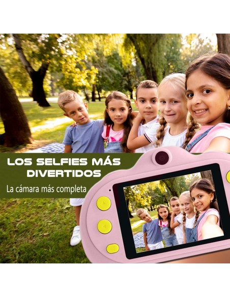 Cámara de Fotos y Vídeo Savefamily Color Rosa para Niños