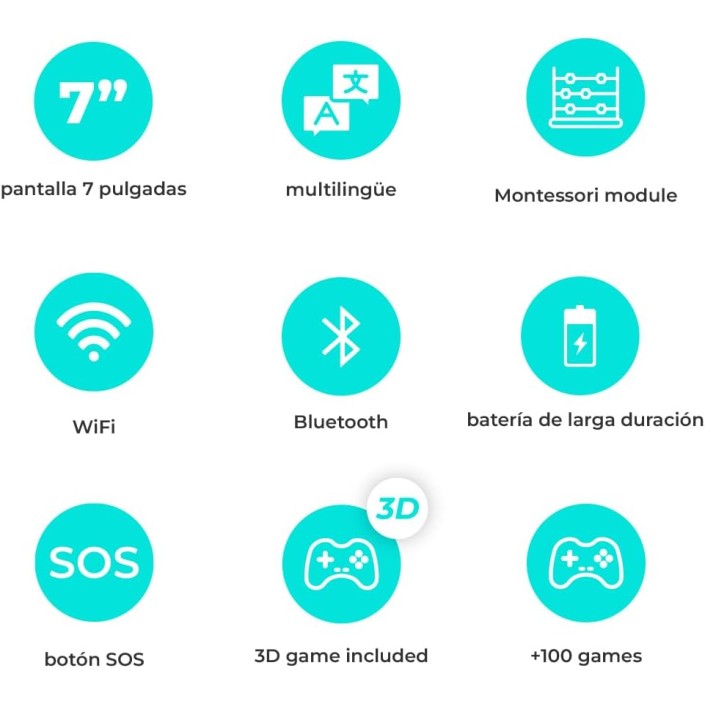 Tablet Kids SaveFamily 7" Para Niños Color Azul