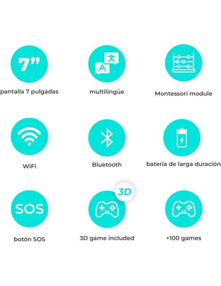 Tablet Kids SaveFamily 7" Para Niños Color Azul