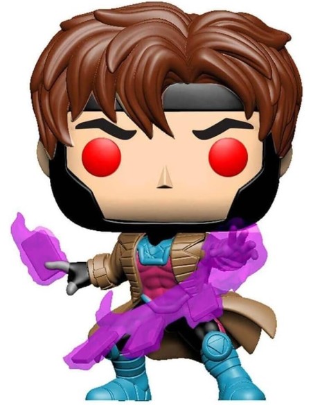 Figura Funko Pop! Marvel X-Men Gambito con Cartas Modelo 553 | 47529 Edicion Especial Brilla en la Oscuridad