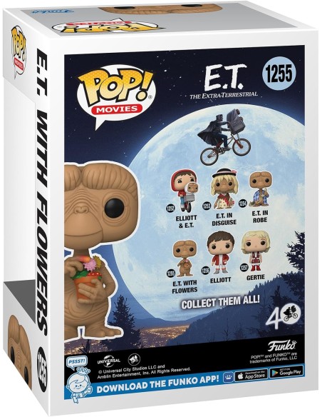 Figura Funko Pop! Peliculas ET con Flores Modelo 1255 | 63992