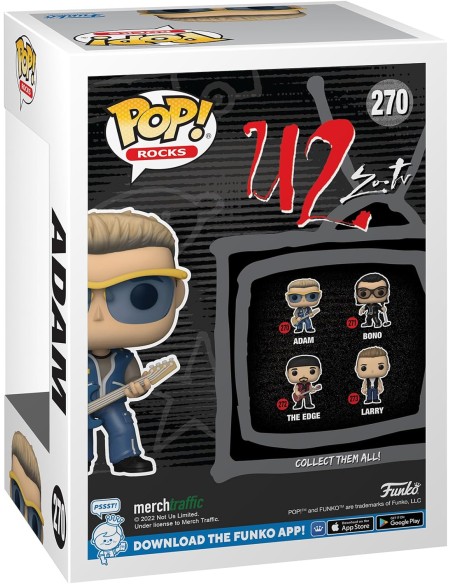 Figura Funko Pop! Rocks U2 Adam Modelo 270 | 64032