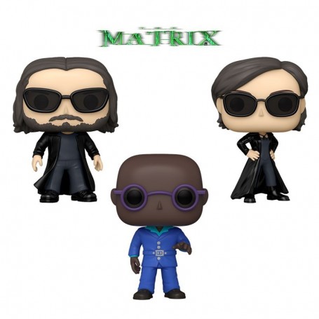 Figura Funko Pop! Películas Matrix Trinity Modelo 1173 | 59254 | Caja Dañada Outlet