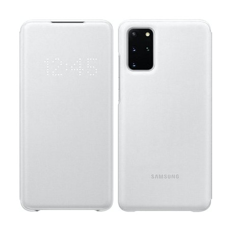 Funda Smart Led View Para Samsung Galaxy S20 Plus Color Blanco Modelo EF-NG985PW