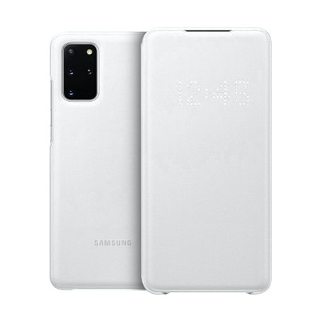 Funda Smart Led View Para Samsung Galaxy S20 Plus Color Blanco Modelo EF-NG985PW