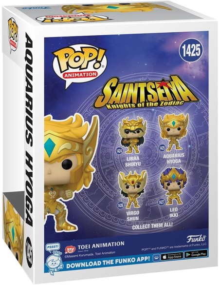 Figura Funko Pop! Animación Saint Seiya Caballeros del Zodiaco Aquarius Hyoga Modelo 1425 | 72058