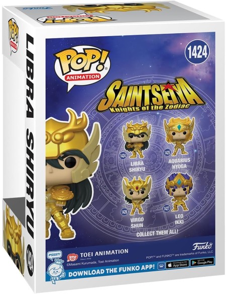 Figura Funko Pop! Animación Saint Seiya Caballeros del Zodiaco Libra Shiryu Modelo 1424 | 72060
