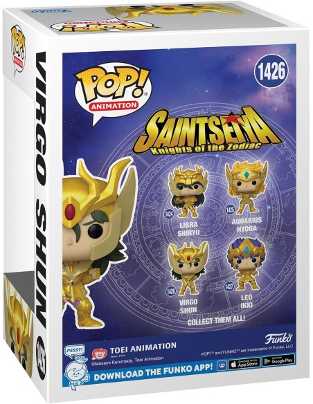 Figura Funko Pop! Animación Saint Seiya Caballeros del Zodiaco Virgo Shun Modelo 1426 | 72061