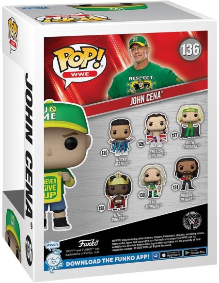 Figura Funko Pop! WWE T20 John Cena Never Give Up Modelo 136 | 72284
