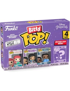 Pack de 4 Funko Bitty Pop! Disney Princesas Ariel Modelo...