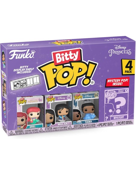 Pack de 4 Funko Bitty Pop! Disney Princesas Ariel Modelo 73027