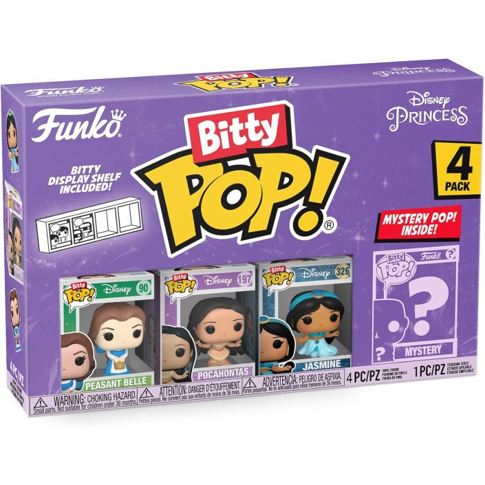 Pack de 4 Funko Bitty Pop! Disney Princesas...