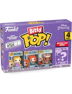 Pack de 4 Funko Bitty Pop! Disney Princesas Rapunzel...