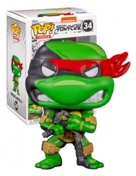 Figura Funko Pop! Nickelodeon Comic Teenage Mutant Tortugas Ninja Michelangelo Modelo 34 | 60653