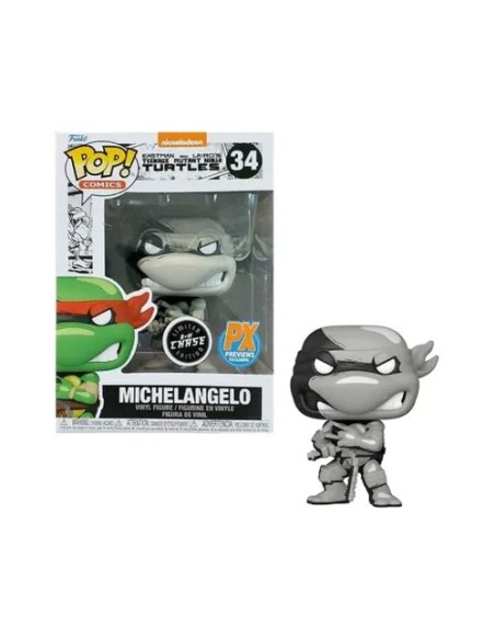 Figura Funko Pop! Nickelodeon Comic Teenage Mutant Ninja Turtles Michelangelo Modelo 34 | 60653 Edición Chase