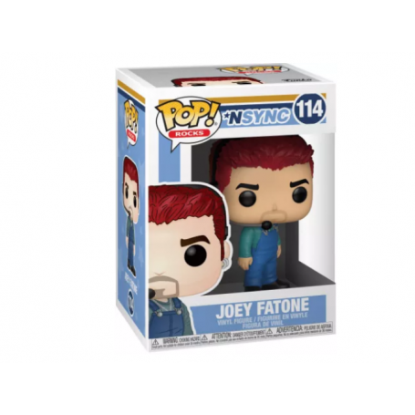 Figura Funko Pop! Rocks NSYNC Joey Fatone Modelo 114 | 34541 | Caja Dañada Outlet