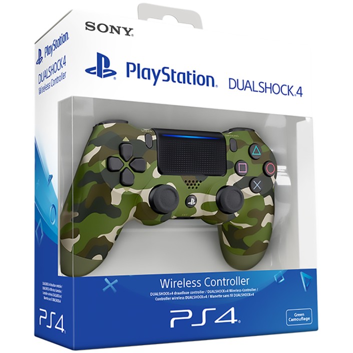 Mando Sony Dualshock 4 V2 Color Verde Camuflaje...