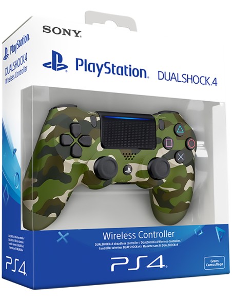 Mando Sony Dualshock 4 V2 Color Verde Camuflaje para Playstation 4 | PS4