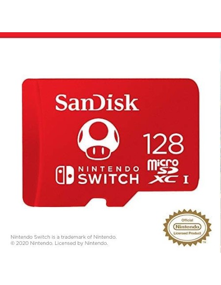 Tarjeta Micro SDXC SanDisk 128Gb para Nintendo Switch